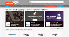 Desktop Screenshot of domainhostcoupon.com